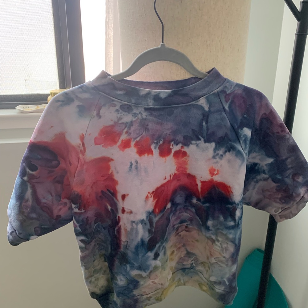 Riverside Tie Dye Short Sleeve Sweatshirt